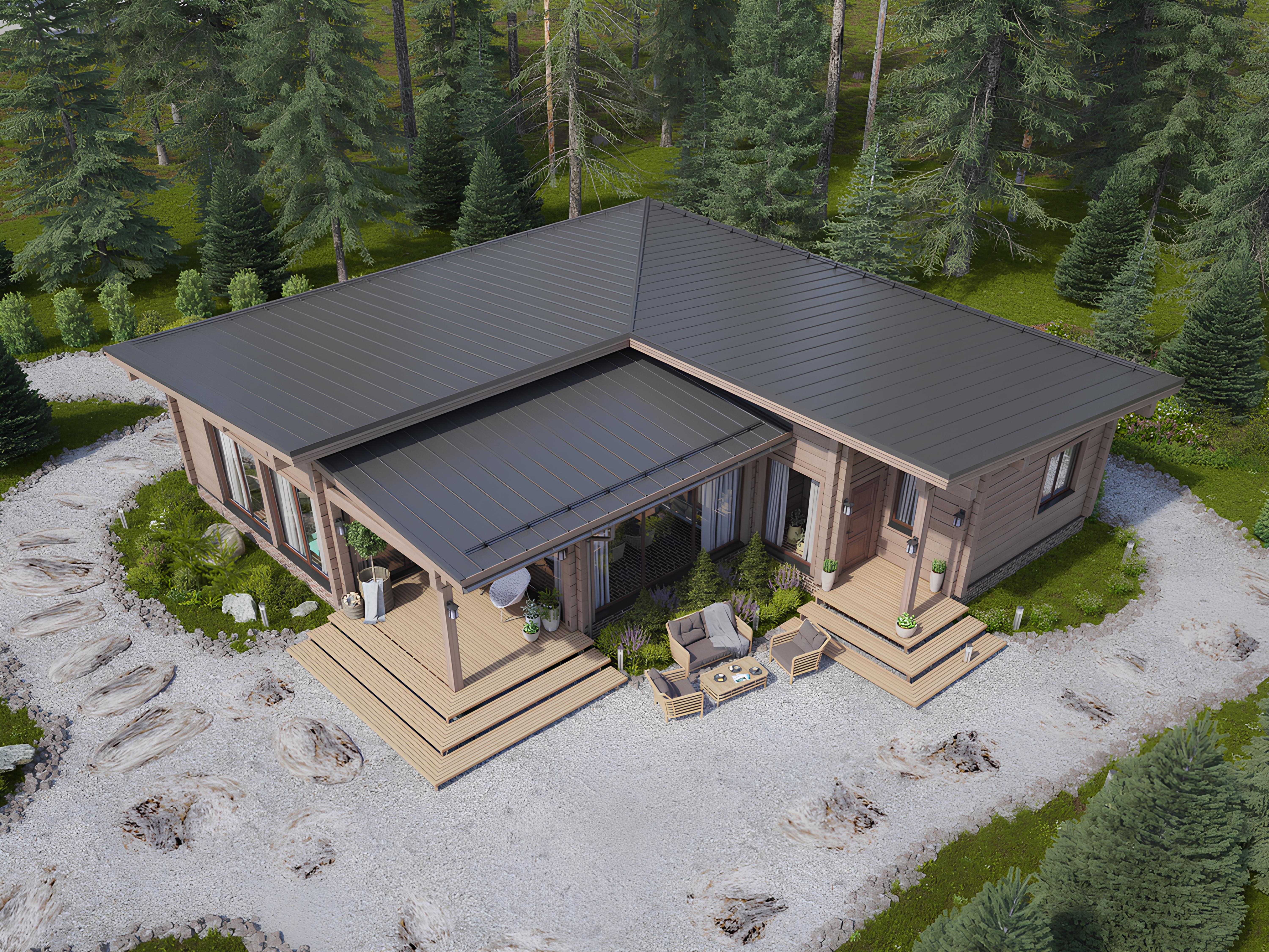 Дом из профилированного бруса VZ-373